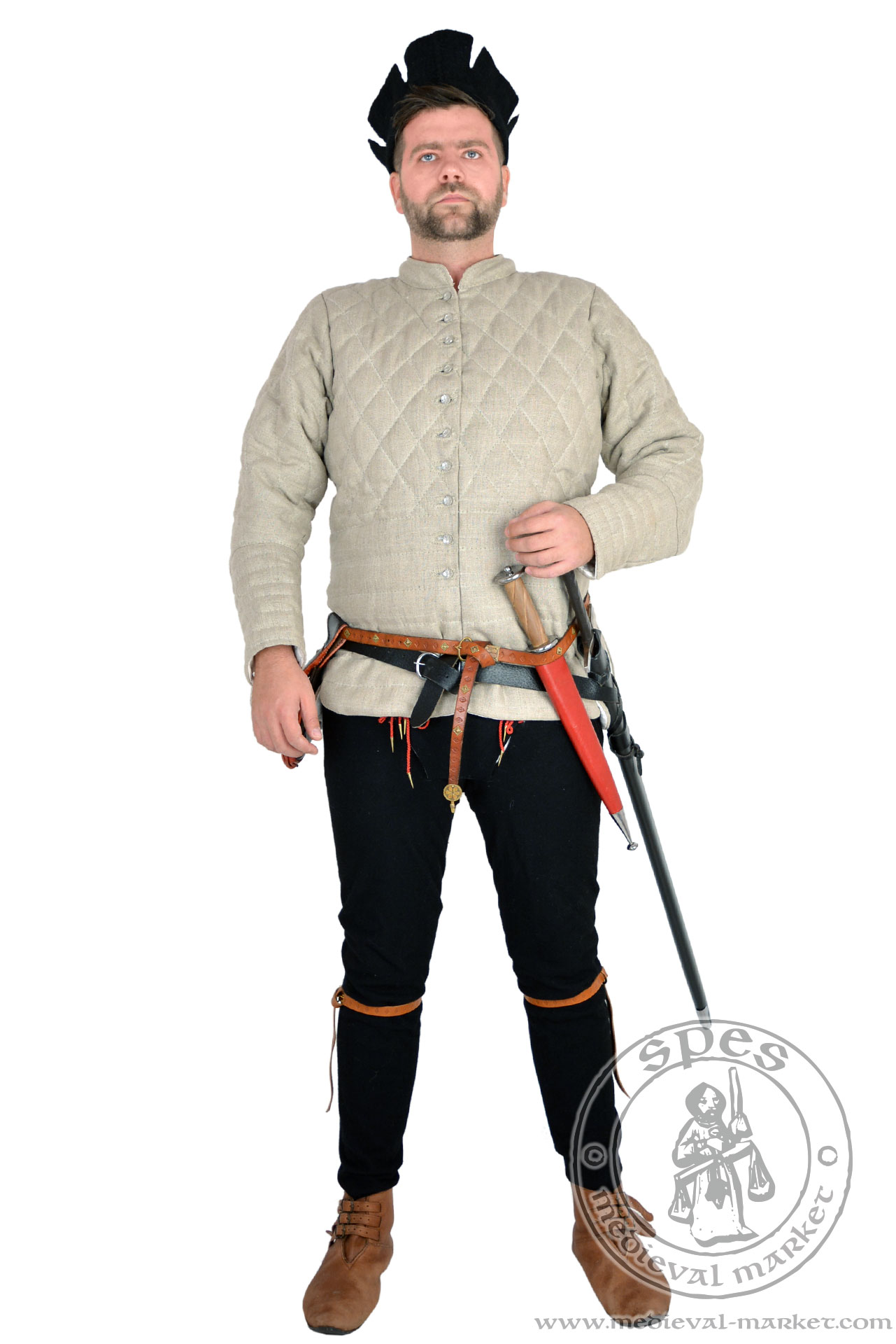 Details about   Medieval Reenactment Thick Black Historical Padded Gambeson Aketon KL9