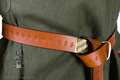 redniowieczny pasek Fleur-de-lis - Medieval Market, Leather belt type 7