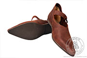 Buty redniowieczne damskie wizane - mag - Medieval Market, Medieval leather womens shoes