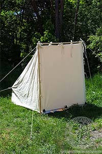 Cotton Baker tent. Medieval Market, Box-shaped tent 