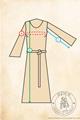 Medieval dress - cotte - linen - stock - Medieval Market, Women size 1
