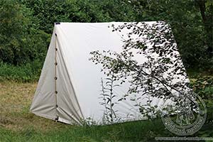 Cotton soldier triangle tent. Medieval Market, perfect shelter for the reenactors of medieval period
