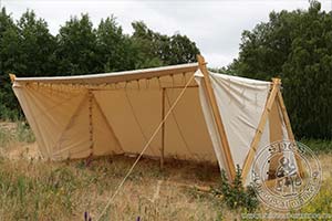 Namiot wikiński z Oseberg (6 x 2,1 m) - bawełna. Medieval Market, Viking tent from Oseberg