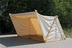 Średni namiot wikiński z Oseberg (4 x 2,1 m) - bawełna. Medieval Market, Early medieval tent