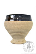 Czara na wino - Medieval Market, This clay goblet is glazed on the inside