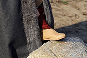 Viking boots for women - Medieval Market, made in natural colors