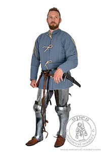 Woolen purpoint Sir Robert - stock. Medieval Market, Pourpoint for knight fighting and HMB
