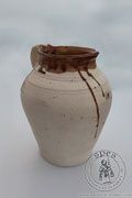 Pot (2 l) glazed inside - mag - Medieval Market, Burnt glazed jug