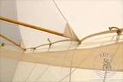 Namiot dwumasztowy parasolka (6 x 3 m) - bawełna - Medieval Market, \