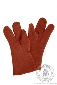 3 fingered gentlemen's gloves - stock. Medieval Market, Gentlemen\'s 3 fingered gloves (wollen)