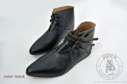 Men's boots with 3 straps with a shiny sole - stock - Medieval Market, Men\'s boots with 3 straps with a shiny sole - stock