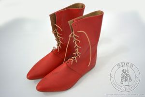 High lace-up boots - stock. Medieval Market, High lace-up boots