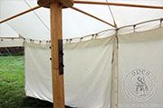 Namiot dwumasztowy parasolka (7 x 4 m) - bawełna - Medieval Market, Umbrella tent with two poles