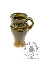 Kubek szkliwiony (0,5l). Medieval Market, a glazing cup 0,5l