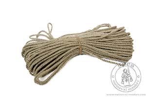 A hemp rope phi 10 mm. Medieval Market, a hamp rope 10mm