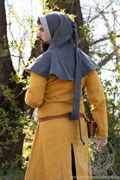 Men's hood with long tail - mag - Medieval Market, Medieval hood with decorative liripipe