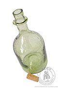 Antonius bottle - light green - Medieval Market,  has a narrow neck, finished softly with a decorative ring at the top