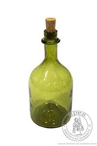 Butelka Antoni - oliwkowe szkło. Medieval Market, olive green glass