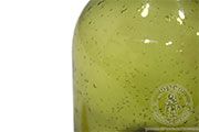 Antonius bottle - olive green - Medieval Market,  The surface of a vessel is covered in tiny air bubbles.
