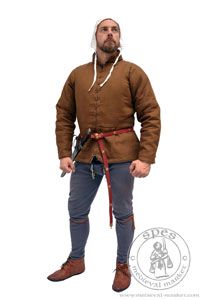 Ubiory bojowe: przeszywanice - Medieval Market, Men in doublet