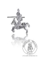  - Medieval Market, badges knight on horseback