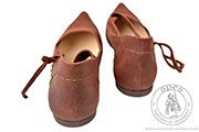Leather lace-up medieval women's shoes - Medieval Market, Medieval womens shoes 