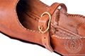 Niskie  buty średniowieczne damskie ręcznie szyte - Medieval Market, Women\'s low shoes with buckles 5