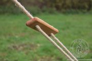 Camp tent - cotton - Medieval Market, Wooden rope tensioner for the camp tent
