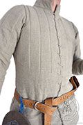 Catalan knight's gambeson - Medieval Market, This gambeson has a collar and it is laced up in an overcast method