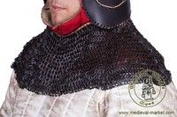 Aventail (round rivets). Medieval Market, Chainmail aventail