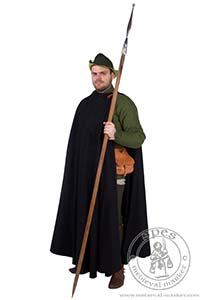  - Medieval Market, Medieval capes like this could be fastened with a string, buttons, or a broche.