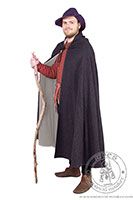 Płaszcz z połowy koła z podszewką. Medieval Market, Semicircle coat