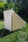 Cotton Baker tent - Medieval Market, can hold up to 2 persons with equipment