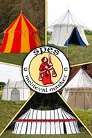Linen Medieval Tents - Medieval Market, custom tent namiot niestandardowy