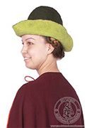 Średniowieczna czapka z filcu Pielgrzym - Medieval Market, Medieval felt hat \'Pilgrim\' - woman