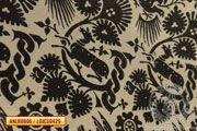 Printed linen Italian pattern Deer - Medieval Market, perfect for a court outfit or a gambeson