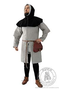 Early gambeson with short sleeves. Medieval Market, Medieval gambeson with short sleeves