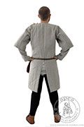 Hand-made quilted tunic - stock - Medieval Market, Back of early gambeson for men