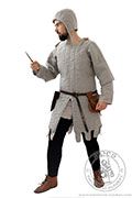 Tunika pikowana z krótkimi rękawami  - Medieval Market, Man in quilted armour with short sleeves