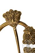 Fibula wikińska z Hom - Medieval Market, Our fibula, decorated with fabulous heads, is based on the finding from Høm 