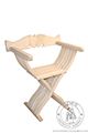 Savonarola chair (Dantesca) - Medieval Market, Askew linear folding chair from Frankfurt