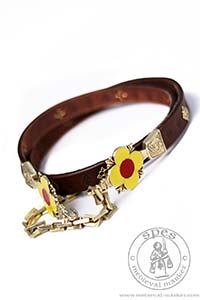 Damski pasek medalionowy. Medieval Market, Leather belt for a woman