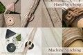 Pawilon dwumasztowy (6x3m) - bawełna - Medieval Market, Hand stitching sample