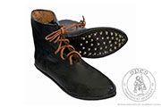 Handsewn shoes with studs - Medieval Market, Leather shoes with visible sole