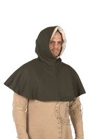 Medieval hood with extended collar. Medieval Market, hood type2