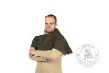 Men's hood with long collar - patterned lining - mag - Medieval Market, hood type2