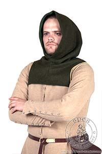 Medieval hood with laces under armpits. Medieval Market, hood type4