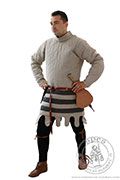Italian long gambeson - Medieval Market, Man in long medieval gambeson