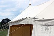 Large Umbrella tent with two poles (8.5 x 4 m) - cotton - Medieval Market, is very stable and easy to set up