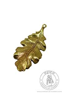 Liść dębu. Medieval Market, Medieval jewelry made of brass.